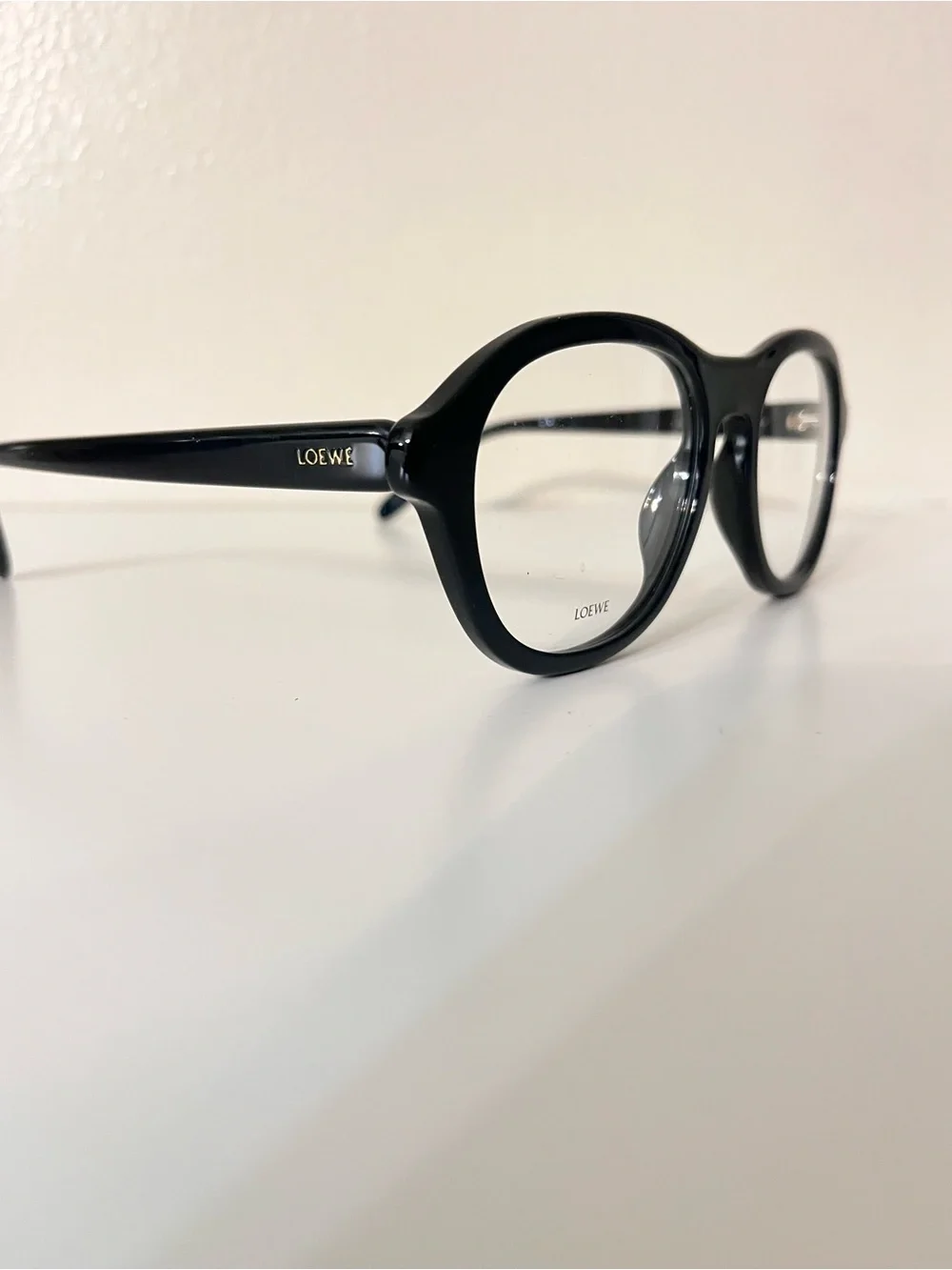Loewe Black Round-Edge Eyeglasses